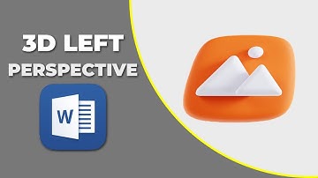 How to add perspective left 3d rotation to a picture in word