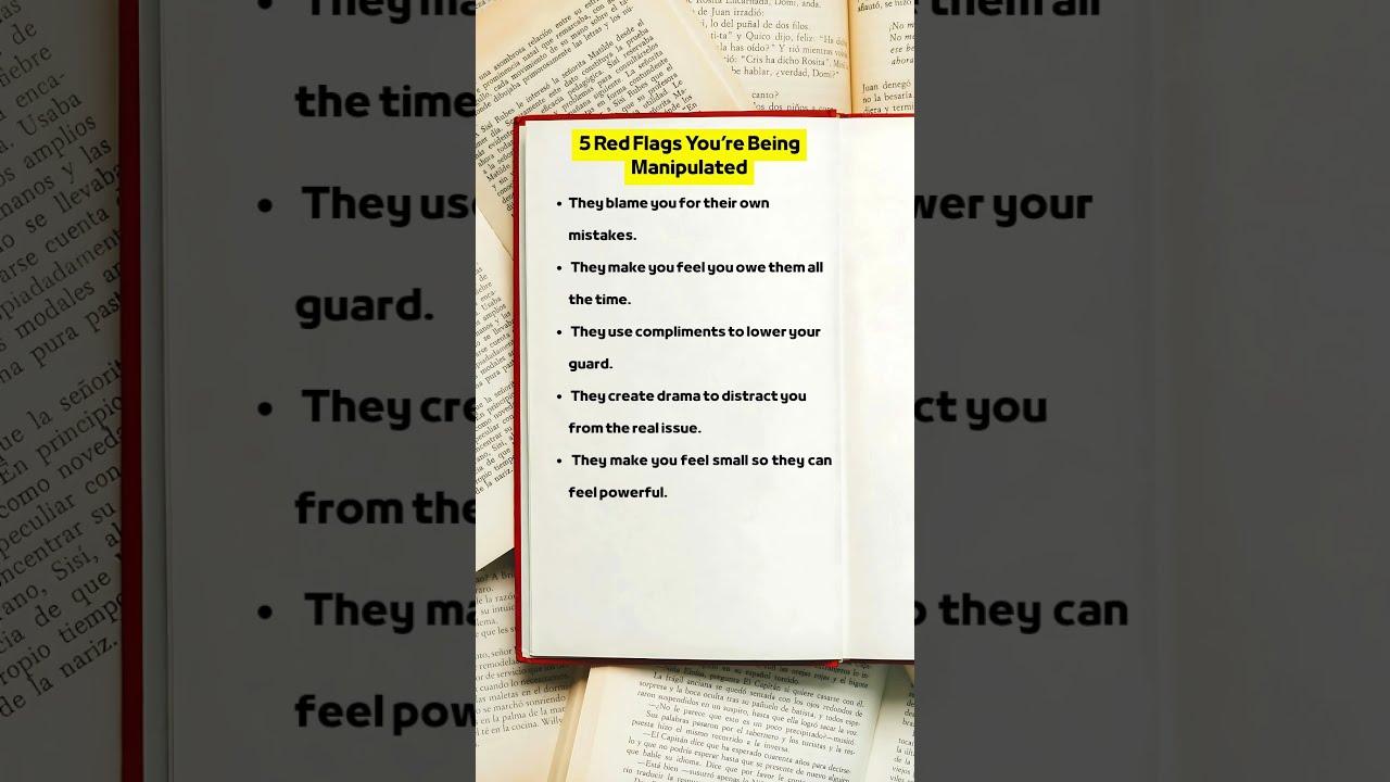 5 Red Flags You Re Being Manipulated Manipulation Darkpsychology Psychology Selfimprovement