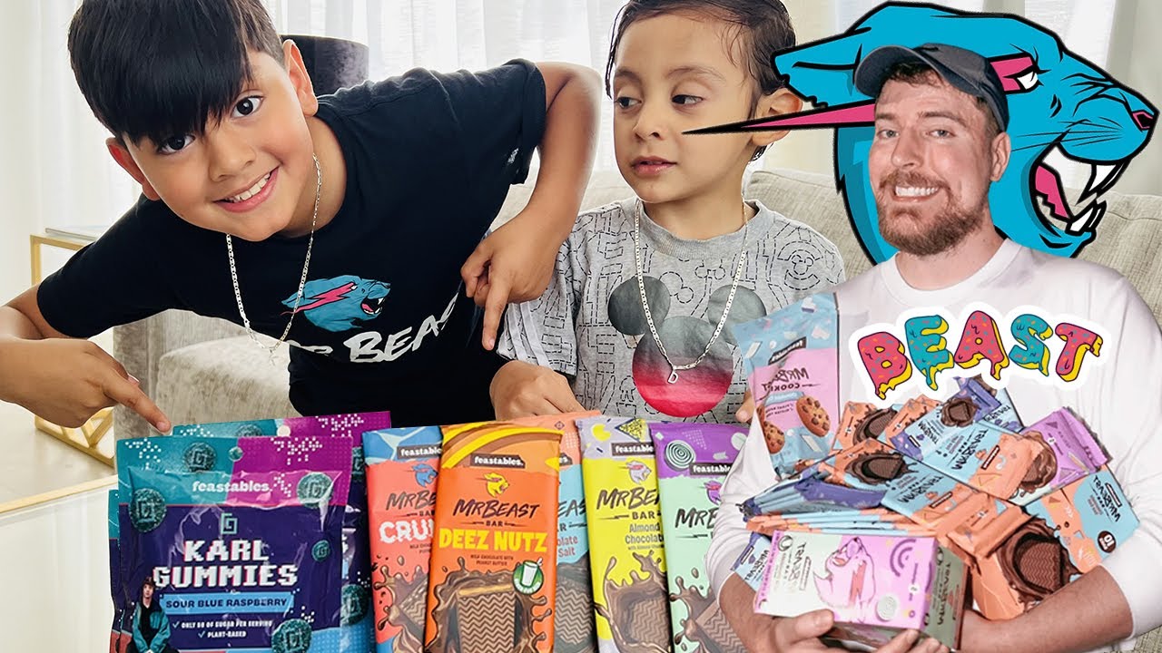 LOS CHOCOLATES DE MR BEASTS ESTAN RICOS PROBAMOS LAS GOMITAS DE KARL