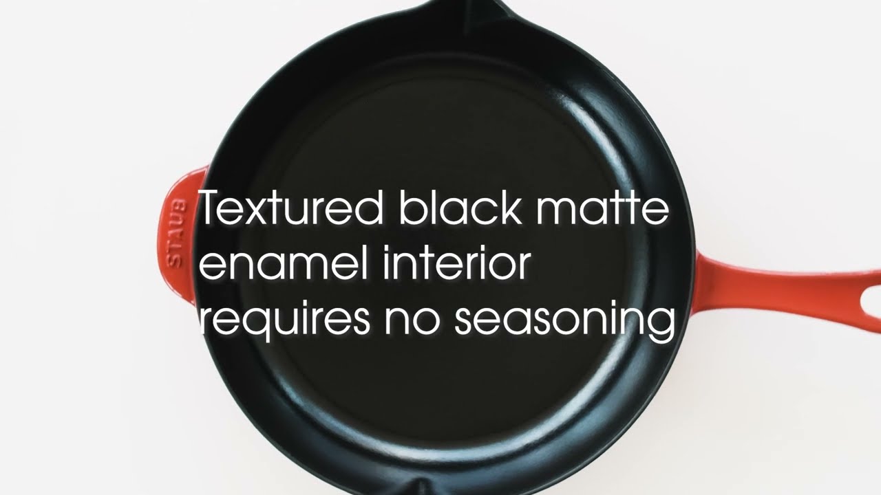 Staub Cast Iron 10 in Fry Pan - Black Matte