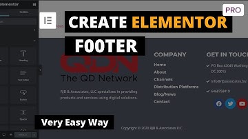 Create Elementor Pro Footer | Very Easy Way | WordPress Footer, Make Custom Footer