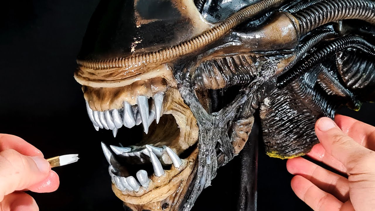 Xenomorph Sculpture Timelapse - Hicks Trophy - Aliens 1986