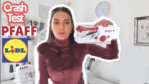 test mini machine à coudre PFAFF lidl / machine à réparer portatif PFAFF galère et gros FLOP 🙄