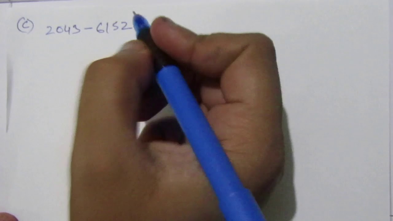Q. 1.17: Perform subtraction on the given unsigned numbers using 10’s complement of the subtrahend