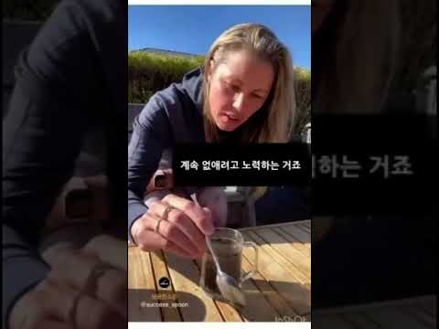 서양 누나의 인생 조언!(컵 속 먼지로 인생을 바꾸는 법)