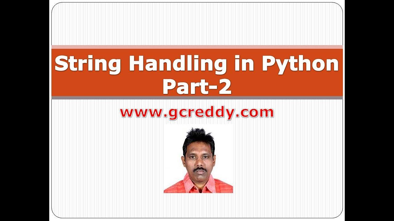 Python Class 11 - String Handling in Python Part-2 - YouTube