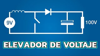 Convertidor Elevador de Voltaje (BOOST) - De 9 V a +100 V