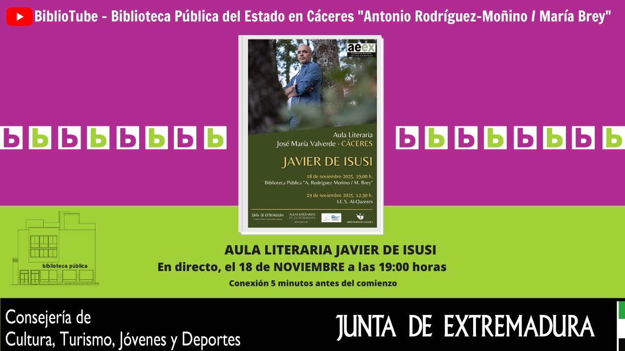 Javier de Isusi en el Aula Literaria "José María Valverde"