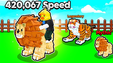 I Raised FASTEST Legendary Animals in Roblox Raise Animals!