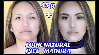 MAQUILLAJE 'NATURAL' TRANSFORMA TU ROSTRO PIEL MADURA/PASO A PASO