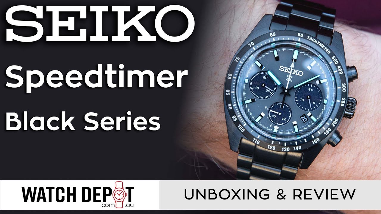 Seiko Speedtimer BLACK EDITION | SSC917P | Unboxing & Review - YouTube