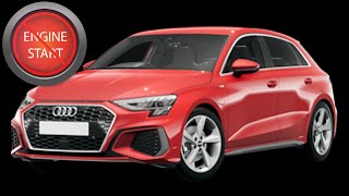 Open and Start Audi A3 and Q3 models with a dead key fob, 2020 and newer.