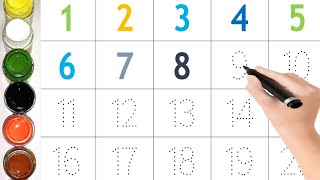 Counting Numbers Write And Read Numbers 123 Learning For Kids 1-20 123 Counting For Kids,123