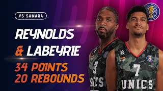 : Jalen Reynolds and Louis Labeyrie combine for 34 PTS and 20 REB vs Samara