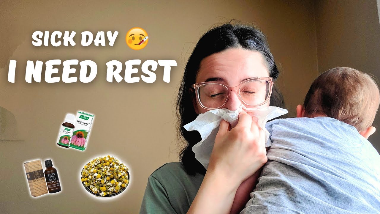 Realistic Day In the Life Of a First Time Mom | Sick Edition (Home Remedies)