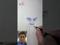 Drawing Ronaldinho with a ballpoint pen | Flying Art