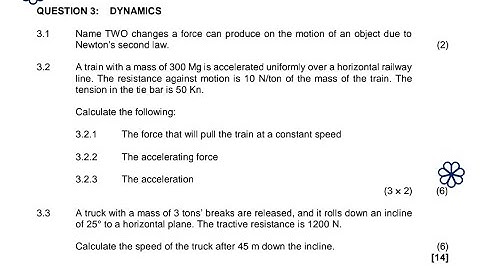 Dynamics 2024 April N4 engineering science