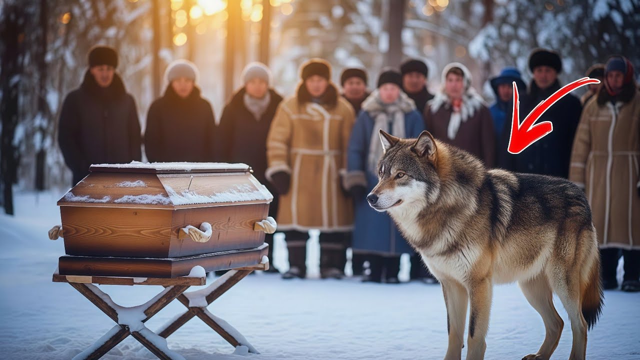 Волк Пришел На Похороны Человека, Который Его Спас — То, Что Произошло Дальше, Шокировало Всех!