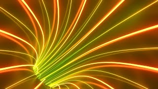 Travel Inside Futuristic Rainbow Colored Neon Glowing Tube 3D Tunnel 4K Motion Background for Edits