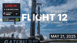 Watch Live 🔴SPACEX LAUNCHES THE FIRST STARSHIP V3! Starship Flight 12!