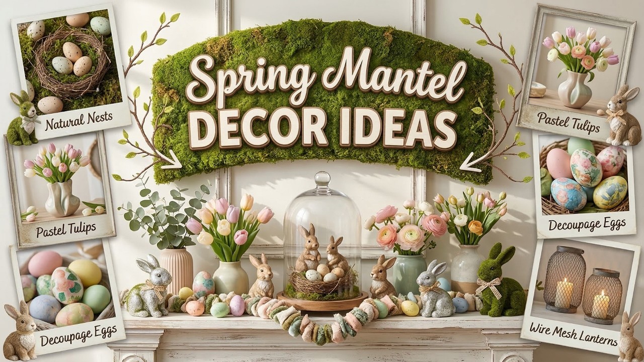 Spring Mantel Decor Ideas That Feel Fresh and Inviting