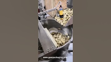 Automatic peanut granule bag vertical form fill seal packing machine testing video