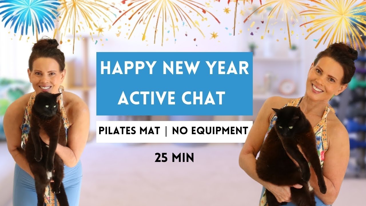 25 минут С Новым годом 2026 | Активная тренировка по пилатесу на коврике (без оборудования)