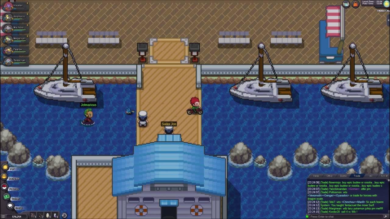 Pokemon Revolution Complete Johto walkthrough #15 way to Olivine City