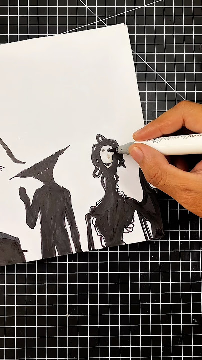 Drawing Horror The Locust 💀 #horror #horrorcharacters #thelocust #creepy