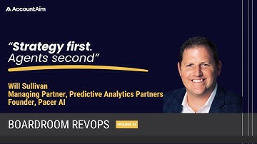 Modern RevOps in an AI-first world with Will Sullivan, Founder of Predictive Analytics & Pacer AI
