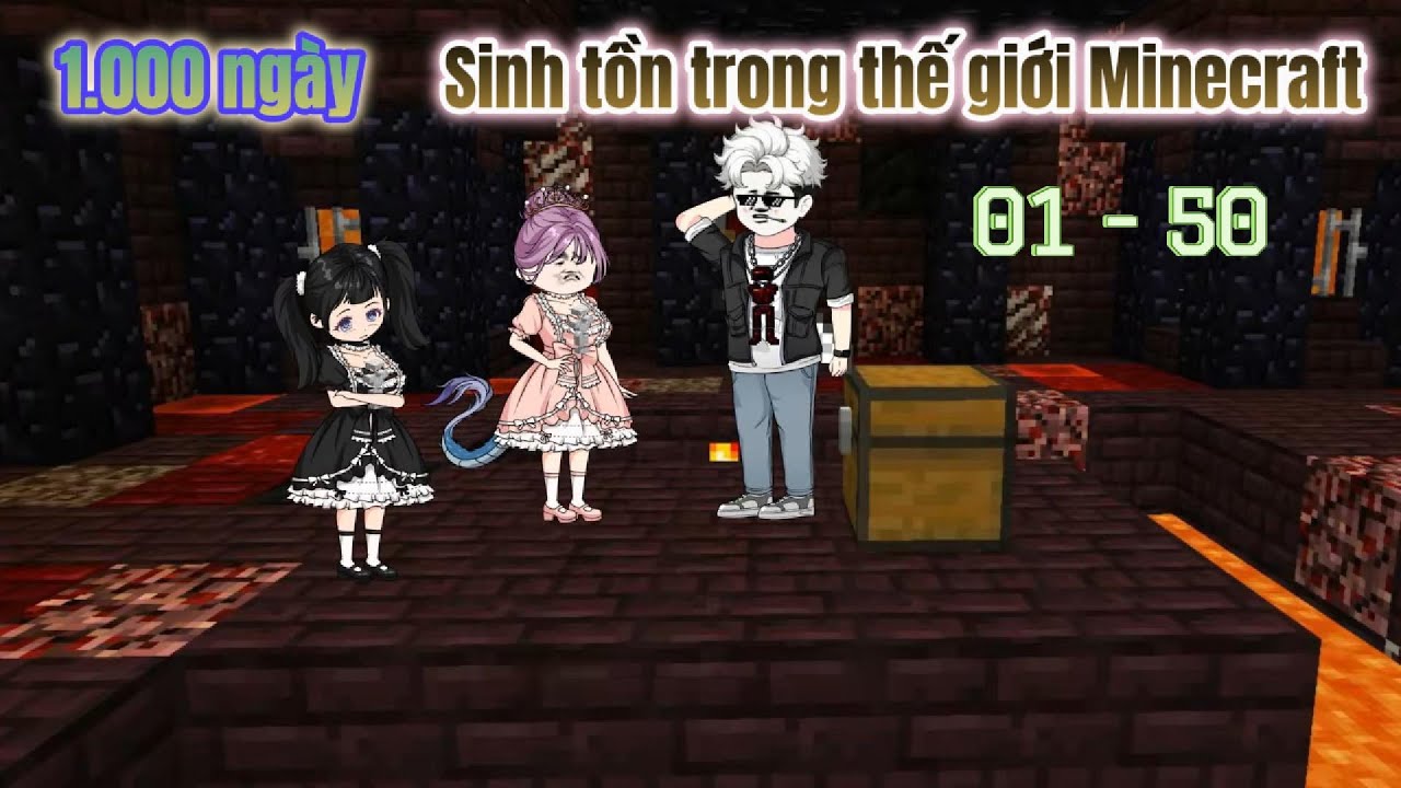 [Full dài 01 - 50] 1000 ngày sinh tồn trong thế giới Minecraft | Ngọc Đức Review