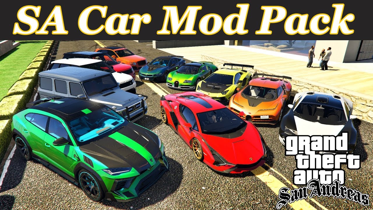 Gta San Andreas New Vehicles Pack 21 Gta San Car Mod Pack For Pc Youtube