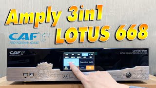 Đập Hộp Amply 3 in 1 CAF Lotus 668 - Nhỏ Gọn,  Đáng Chơi !