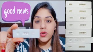 Good news ❤️ I M Pregnant  My First Pregnancy live test ? My Reaction On pregnancy test |