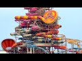CRAZIEST Water Park Riding ALL Slides On That MONSTROSITY Tower With SHARK Too CRAZIEST Water Park Riding ALL Slides On That MONSTROSITY Tower With SHARK Too