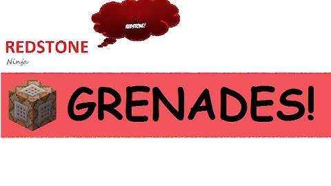 GRENADES! In Vanilla Minecraft cbc