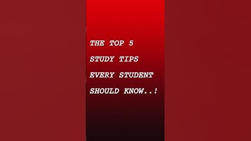 5 Study Tips That Actually Work..! #studyhacks #studytips #youtubeshort #video