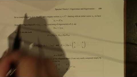 Linear Algebra: 025 Eigenvalues and Eigenvectors I