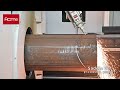 tube laser cutter LT-12050TKA 6kw cut 426mm round pipe 12mm wall thickness 30° bevel cutting