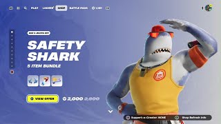 Fortnite Item Shop July 13 NEW Safety Shark Bundle