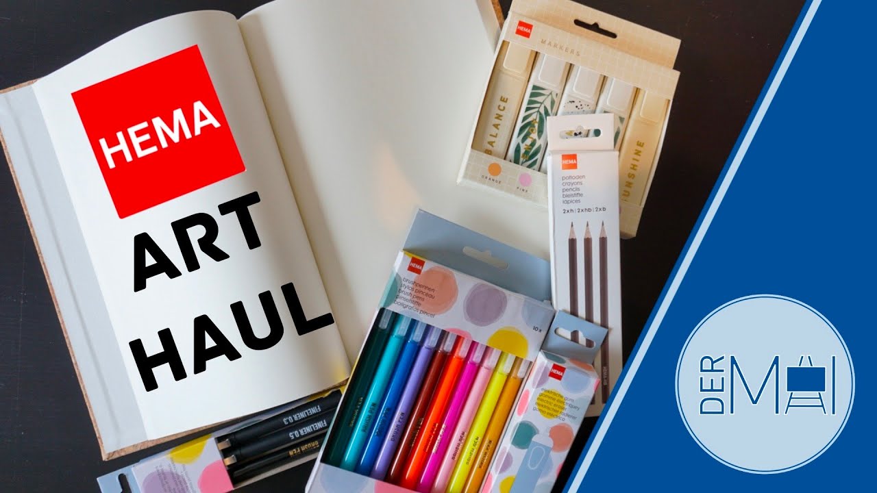 HEMA Art Haul & Test - Ich teste günstige Kunstmaterialien