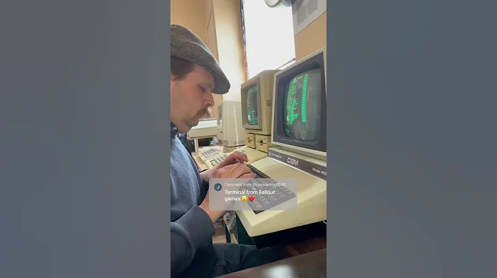 Commodore PET 4032 “Fallout Terminal” #retrocomputing #retrogaming