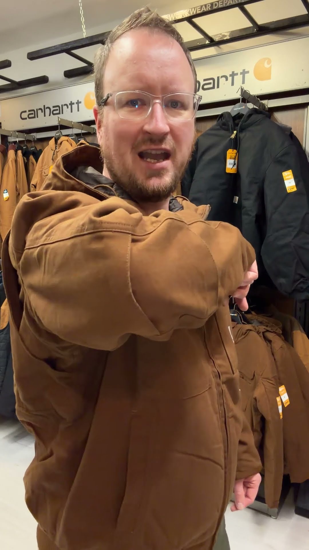 NEW CARHARTT BARTLETT ACTIVEl JACKET in Red Duck and Black - YouTube