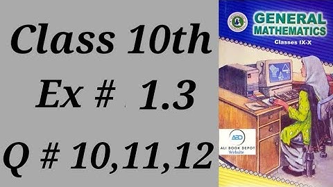 Class 10 maths Ex#1.3 Q# 10,11,12 Fundamentals Operations of Polynomial Sindh board