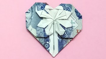 Cách Xếp Gấp Trái Tim Bằng Tiền Giấy Cực Đơn Giản Và Đẹp | Origami Money Heart