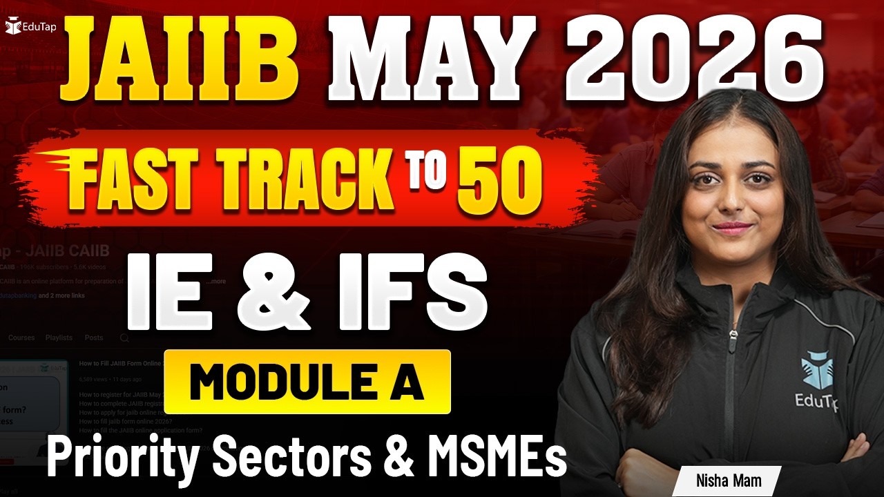 JAIIB IE & IFS Free Online Classes 2026 | Priority sectors & MSMEs MCQ Practice | JAIIB May 2026