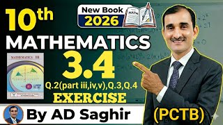 Class 10 Maths Exercise 3.4 | Complete Solution | New PECTAA Book 2026 | Punjab Board