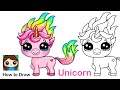 How to Draw a Baby Unicorn 🦄🌷Blume Petal Pets