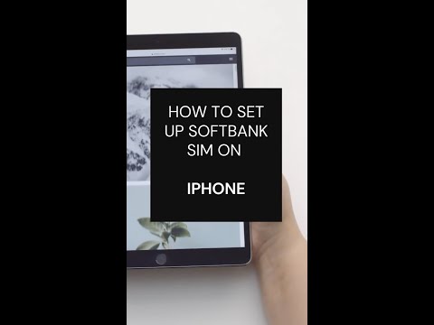 (IOS) How to set up Softbank Internet SIM in Iphone