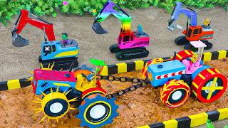 Diy Tractor Mini Bulldozer To Making Concrete Road  Construction Vehicles Road Roller 24